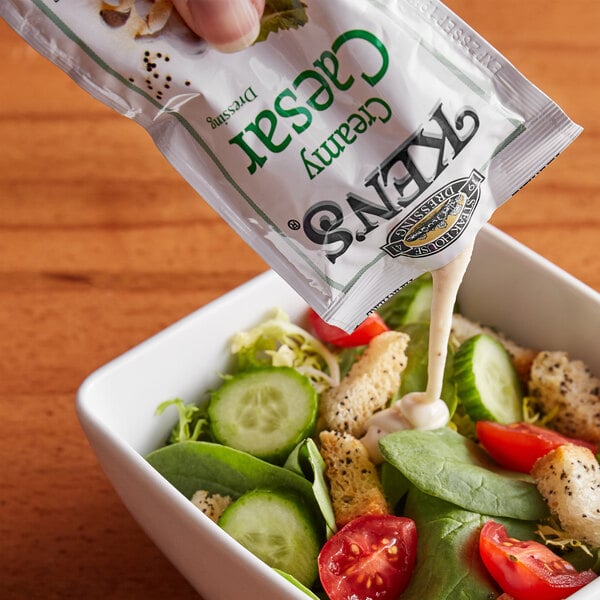 Ken's Foods 1.5 oz. Creamy Caesar Dressing Packet - 60/Case