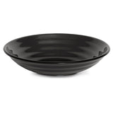 G. E. T. Melamine Bowl, Milano Series, 4 qt., 13.25" Dia. x 3.25" Deep, Black