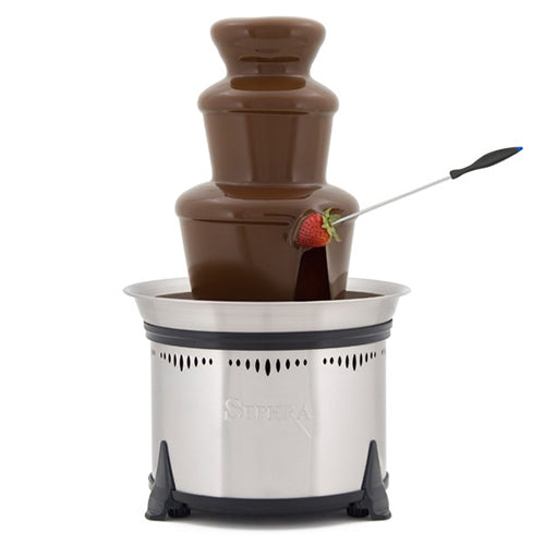 Sephra 18" Classic Fondue Chocolate Fountain (Brushed Stainless Steel)