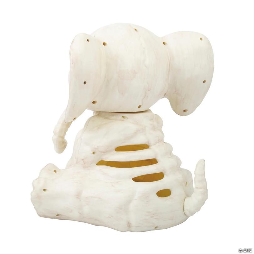 18 1/2" Sitting Elephant Skeleton Halloween Decoration