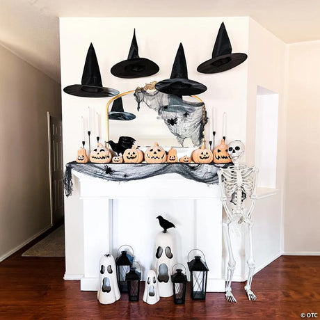 Distressed Freaky Fabric Halloween Decoration for Draping and Yards, for spooky Halloween party and home decor