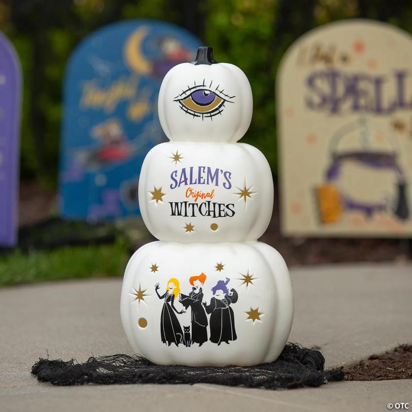 18" Disney's Hocus Pocus Light-Up Stacked Pumpkins Tabletop Decoration