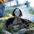 18" Zombie Groundbreaker Plastic Animated Prop Outdoor Halloween Decoration