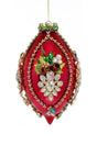 8" King's Jewel Finial Ornament, Raspberry Shiny - Mark Roberts