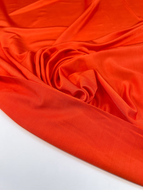 Viscose Stretch Knitted Fabric Orange