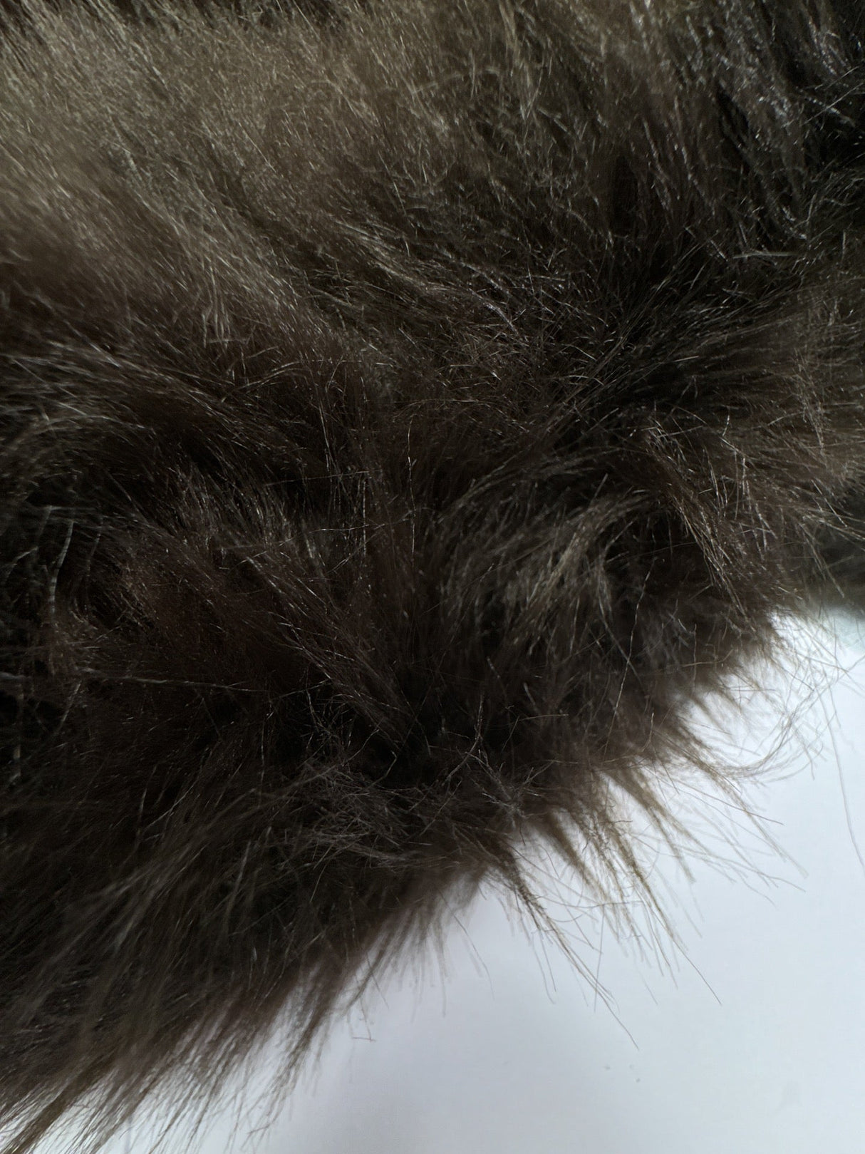 Faux Fur Blend Bonded Brown