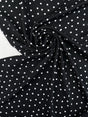 Viscose Twill Polka Dot Blue Fabric