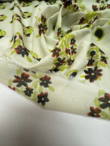 Viscose Batiste Printed Green Beige