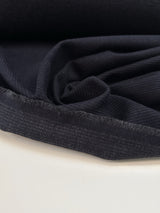 Cotton Ribbed Blue Fabric