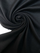 Italian Black Wool Dress Fabric