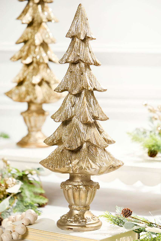 19" Champagne Resin Tree