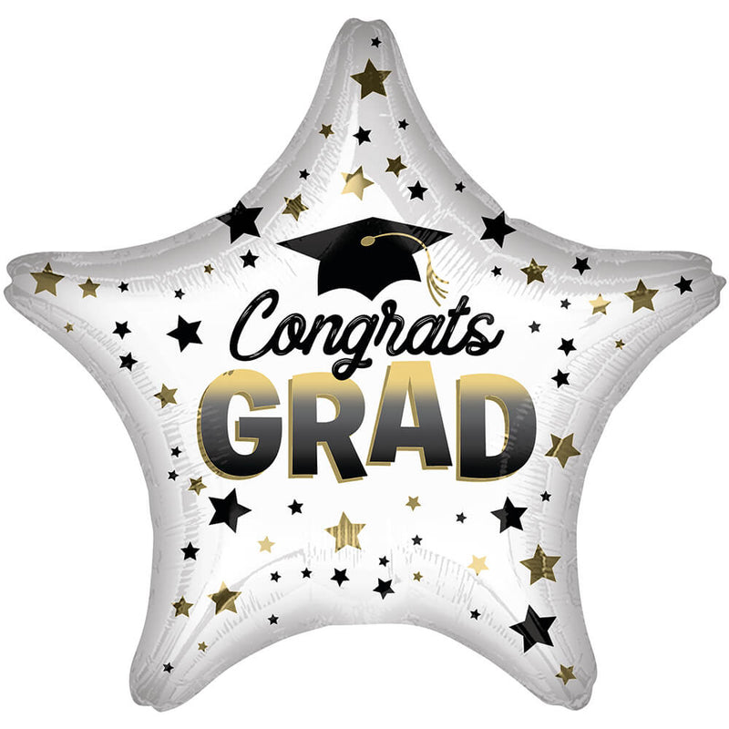 Graduation Foil Balloon 19 Inch Diffused Ombre Congrats Grad