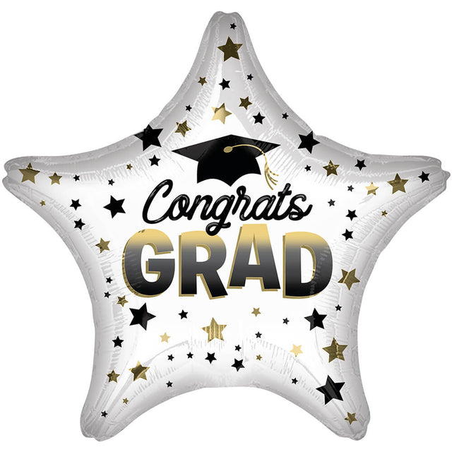 Graduation Foil Balloon 19 Inch Diffused Ombre Congrats Grad