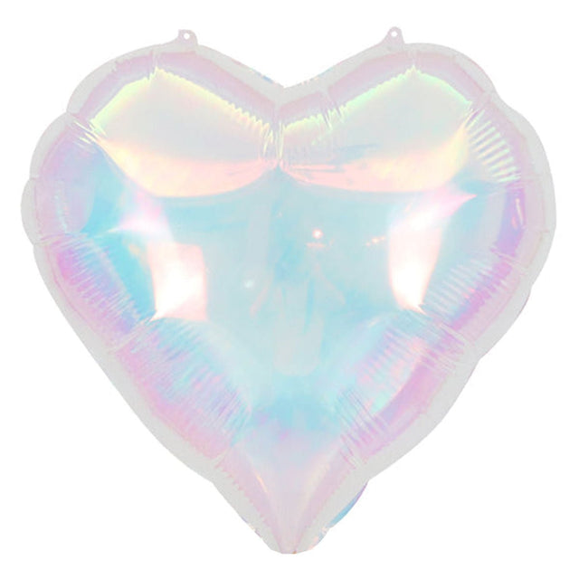 Iridescent Heart Foil Balloon