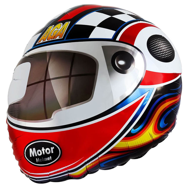 Foil Balloon Racing Helmet 19 Inch