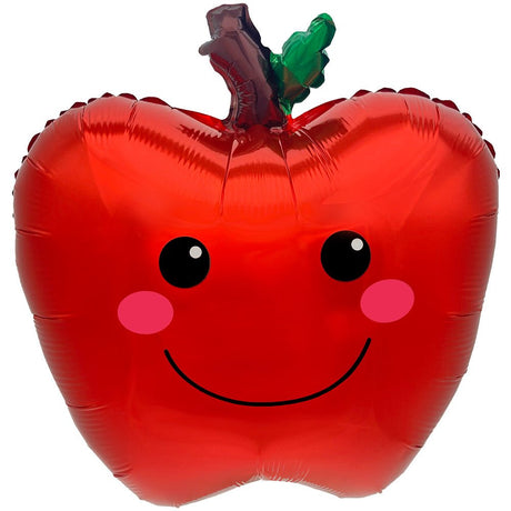 Foil Balloon Smiling Apple