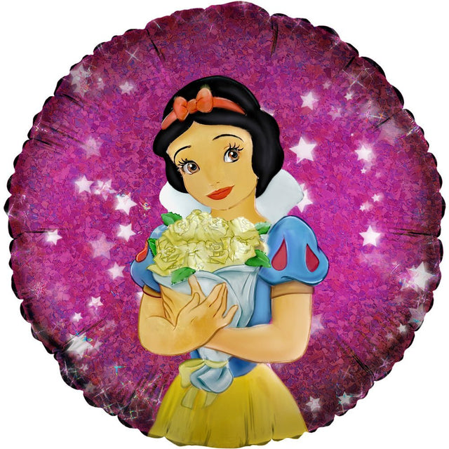 Foil Balloon Snow White Pink Sparkle