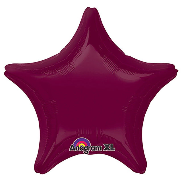Foil Star Balloon Berry 19 Inch