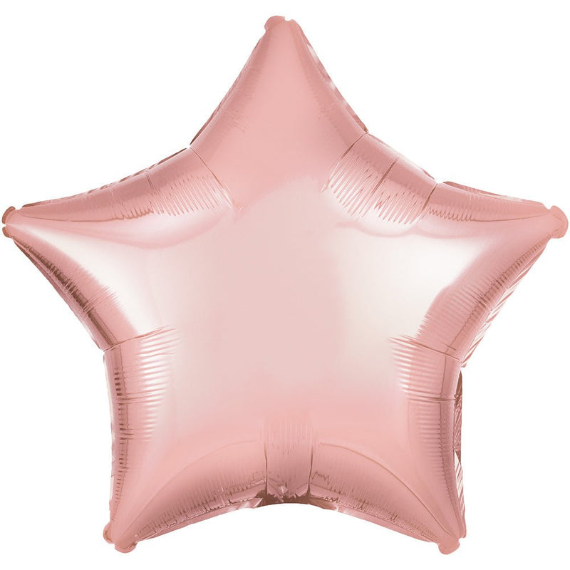 19 Inch Star Metallic Pearl Pastel Pink Foil Balloon