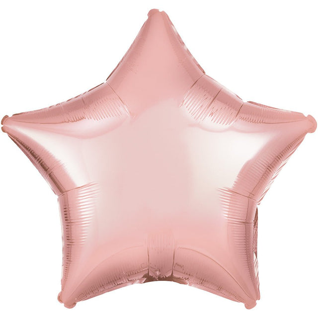 19 Inch Star Metallic Pearl Pastel Pink Foil Balloon