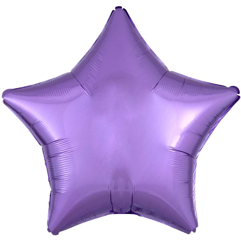 Star Foil Balloon Pearl Lavender