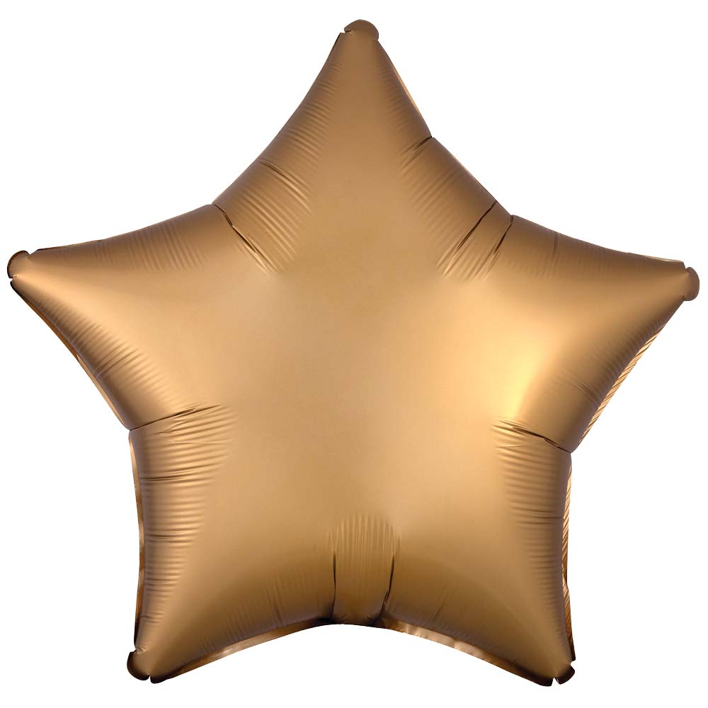 Star Foil Balloon Satin Luxe Gold
