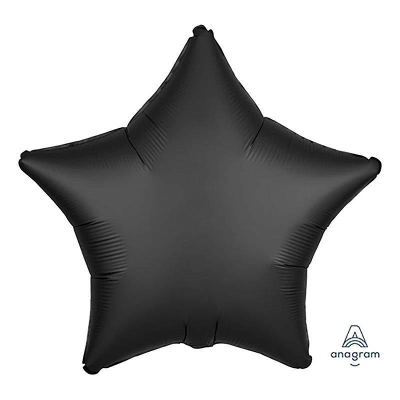 Star Foil Balloon - Satin Luxe Onyx