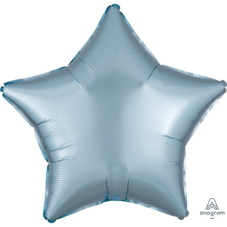 Foil Balloon 19 Inch Star Satin Luxe Pastel Blue