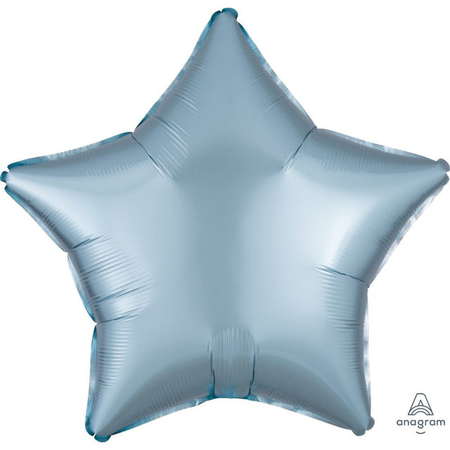 Foil Balloon 19 Inch Star Satin Luxe Pastel Blue