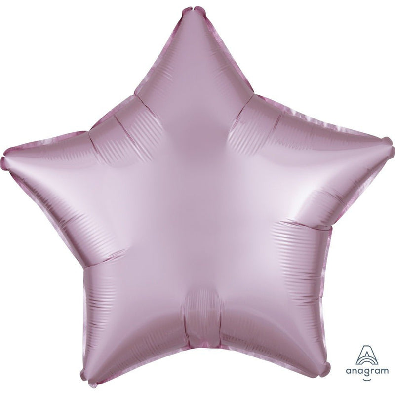 Foil Balloon 19 Inch Star Satin Luxe Pastel Pink