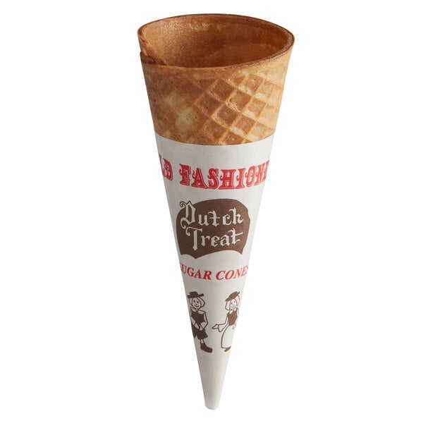 Dutch Treat Sugar Cone with Jacket - 300/Case