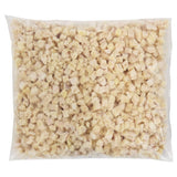 Brakebush Chik'N'Zips 1/2" Diced Fully Cooked Chicken Breast Meat 5 lb. Bag - 2/Case
