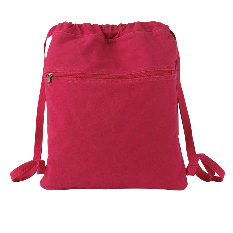 Cotton Canvas Drawstring Backpack