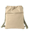 Cotton Canvas Drawstring Backpack