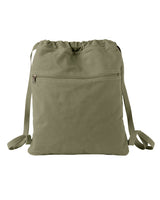 Cotton Canvas Drawstring Backpack