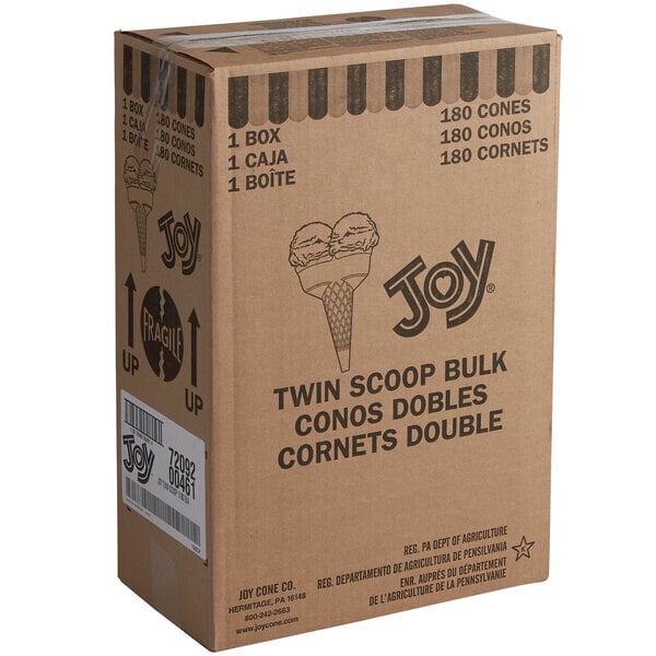 JOY Twin Scoop Cake Cone - 180/Case