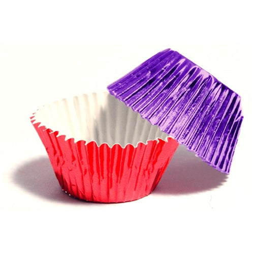 Pink & Purple Foil Candy Cups Size #5 - 100 Pack