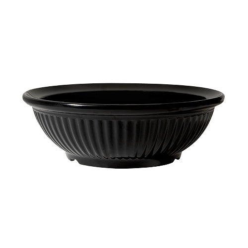 G. E. T. Melamine Bowl, Geneva, 1 qt., 9.25" Diameter x 3" Deep, Black