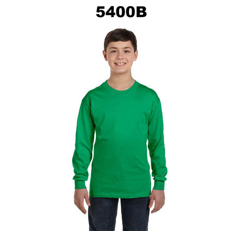GILDAN® Heavy Cotton Youth Crewneck Long Sleeve T-Shirt