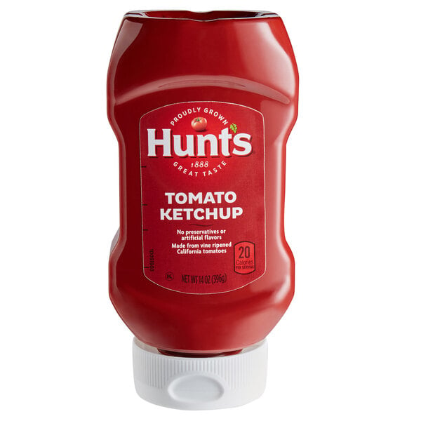 Hunt's Tomato Ketchup 14 oz. Squeeze Bottle - 12/Case