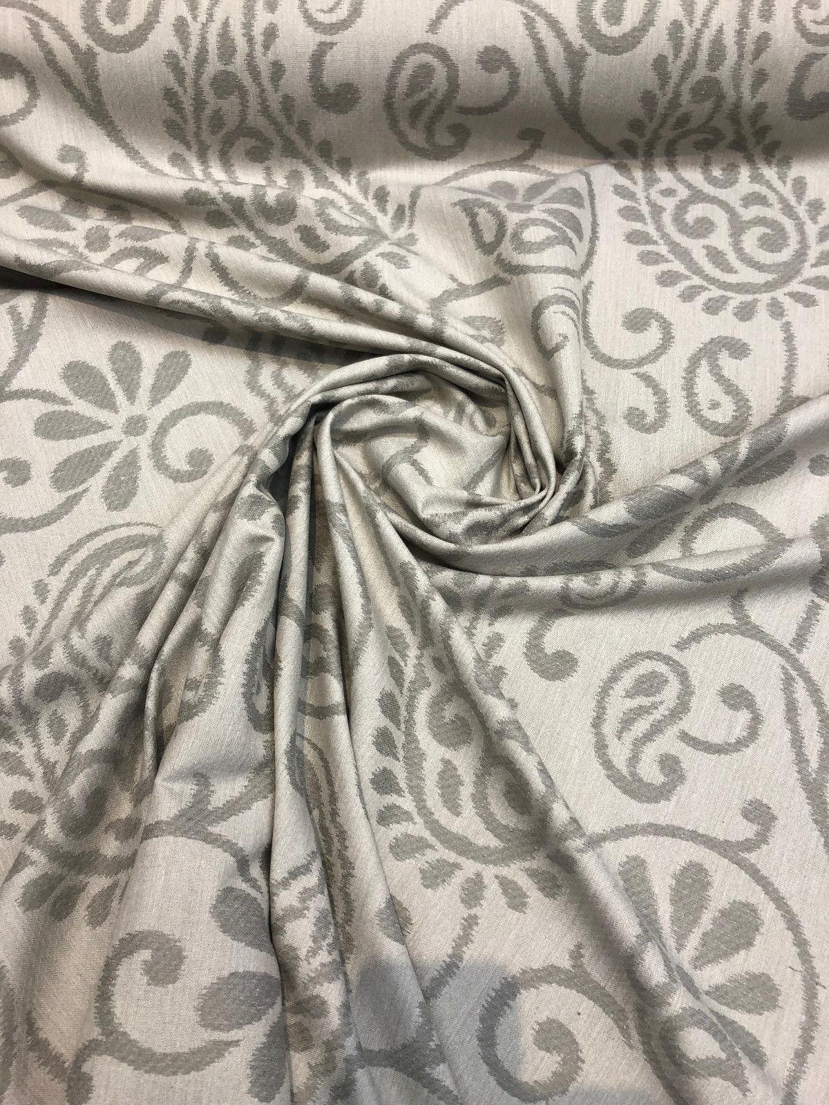 Paisley Patina Noble Linen Cotton Fabric - Paisley Pattern, Upholstery Drapery Fabric, 24.5" Vertical Repeat, 14" Horizontal Repeat (1 Yard)