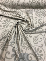 Paisley Patina Noble Linen Cotton Fabric - Paisley Pattern, Upholstery Drapery Fabric, 24.5" Vertical Repeat, 14" Horizontal Repeat (1 Yard)