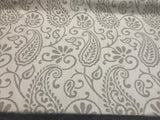 Paisley Patina Noble Linen Cotton Fabric - Paisley Pattern, Upholstery Drapery Fabric, 24.5" Vertical Repeat, 14" Horizontal Repeat (1 Yard)