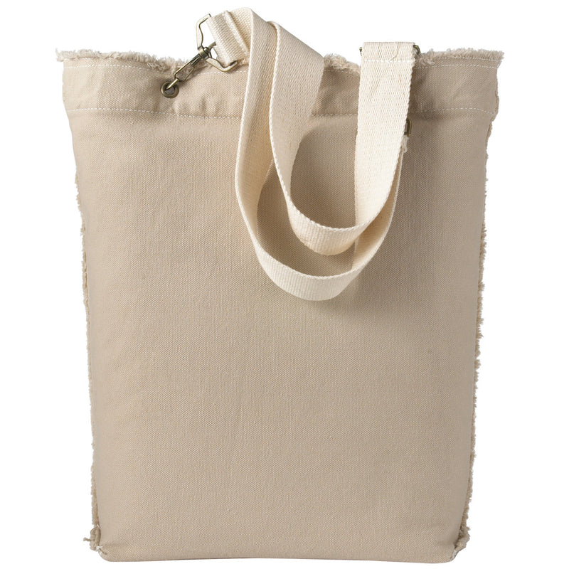 Direct-Dyed Raw-Edge Tote