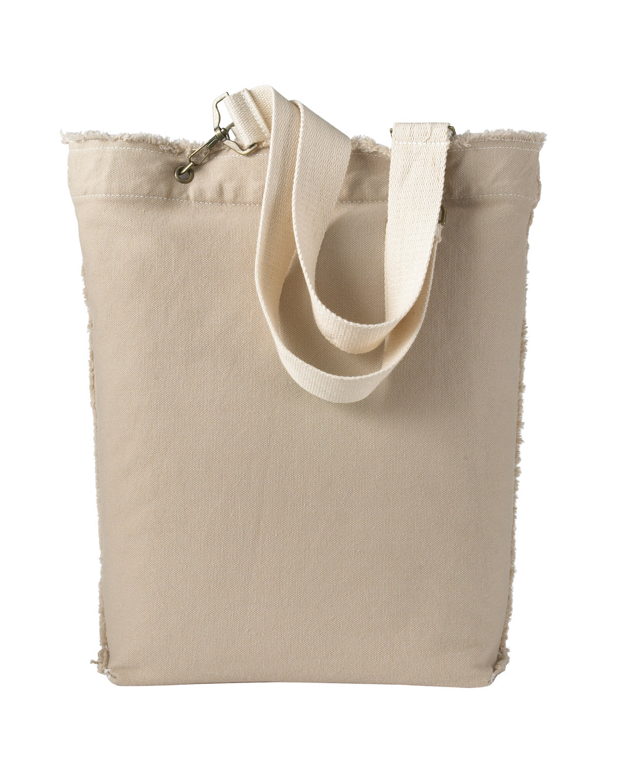 Direct-Dyed Raw-Edge Tote