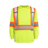 High Visibility Long Sleeve Crewneck Safety T-shirt