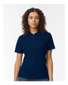 Gildan® Softstyle Women's Pique Short Sleeve Polo T-Shirt