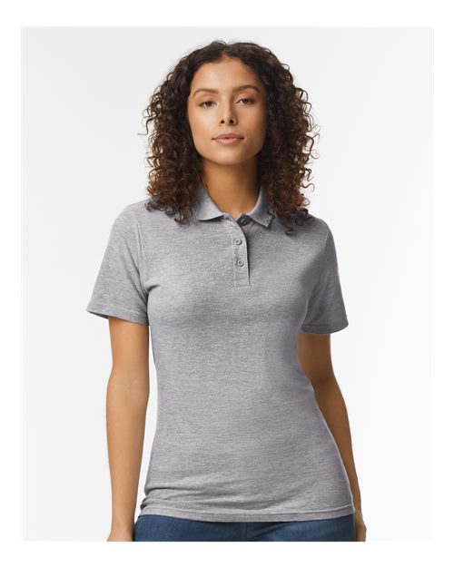 Gildan® Softstyle Women's Pique Short Sleeve Polo T-Shirt