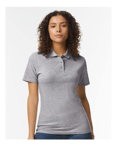 Gildan® Softstyle Women's Pique Short Sleeve Polo T-Shirt