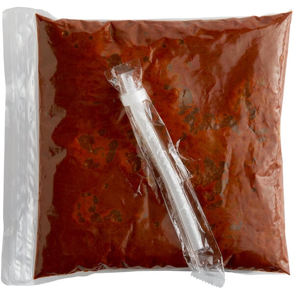 Advanced Food Products 110 oz. Premium Chili Sauce Bag - 4/Case
